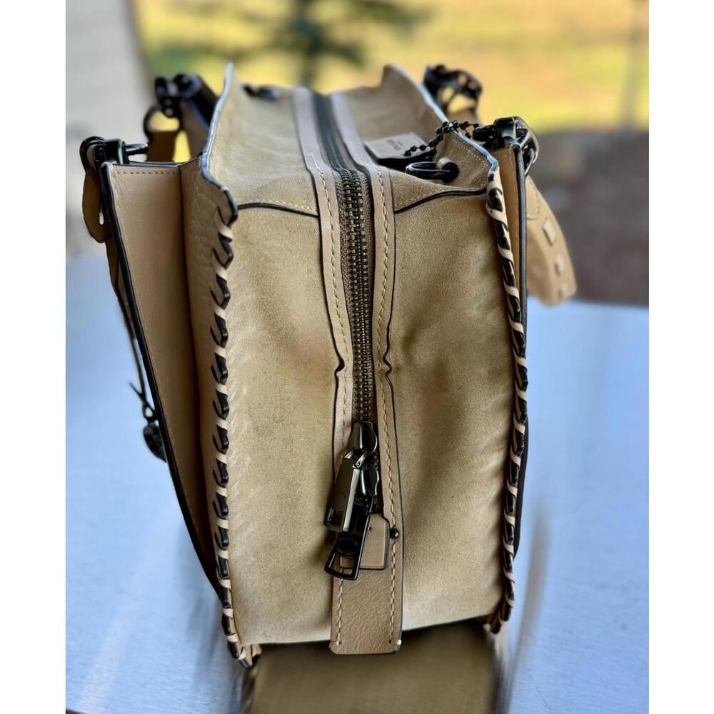 Coach Dreamer Rogue Colorblock Whipstitch Suede Calf Leather - Picture 8 of 15